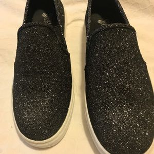 Black Glitter Tennis